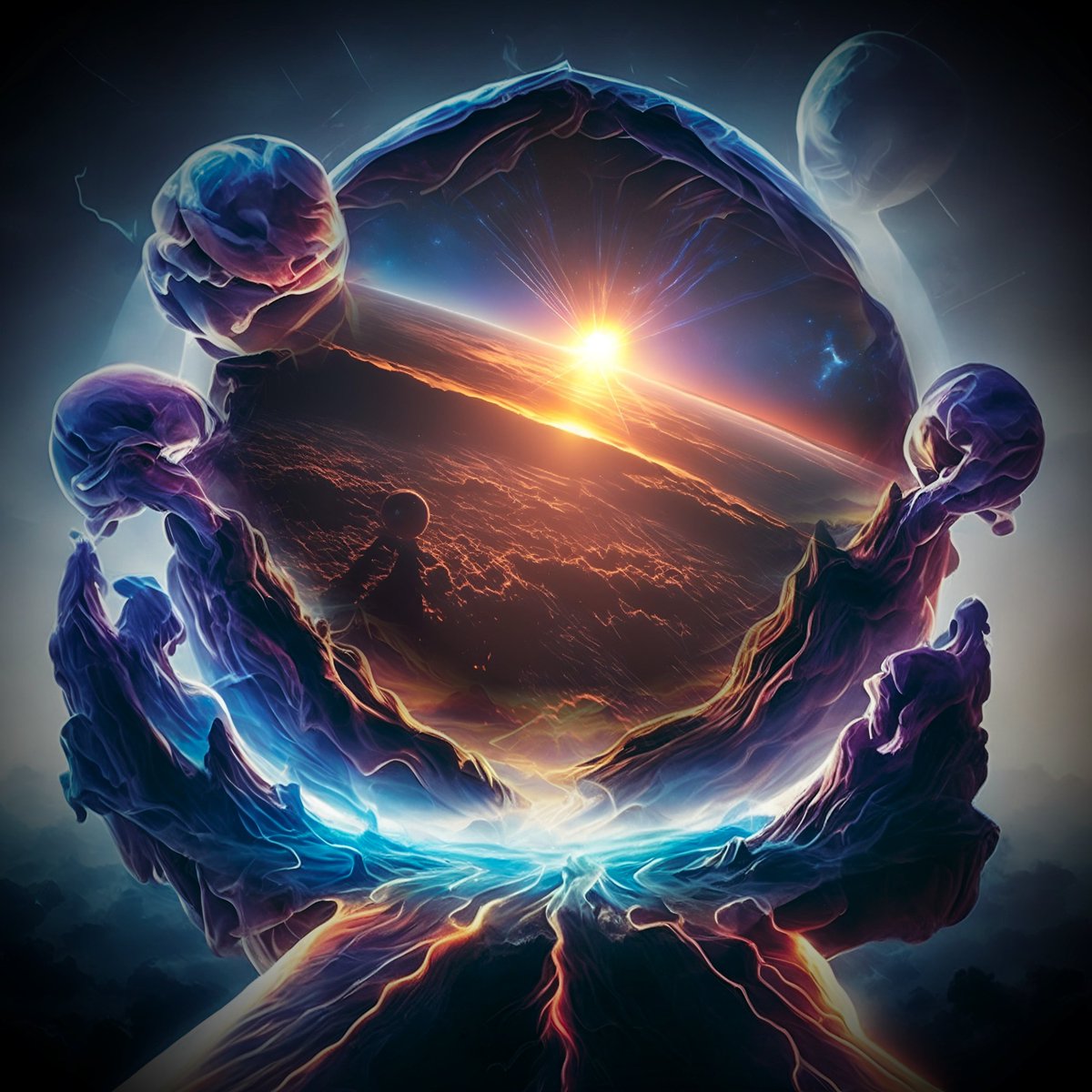 Spamonie87's tweet photo. GM

The wormhole is open. 
Time to take the steps into the new world....

If you enjoy AI art mixed with photo manipulation techniques, you will love the new T-shirt collection on https://t.co/vr1y9YcdiI

Unleash the Hype. https://t.co/hXoy5HDPvQ