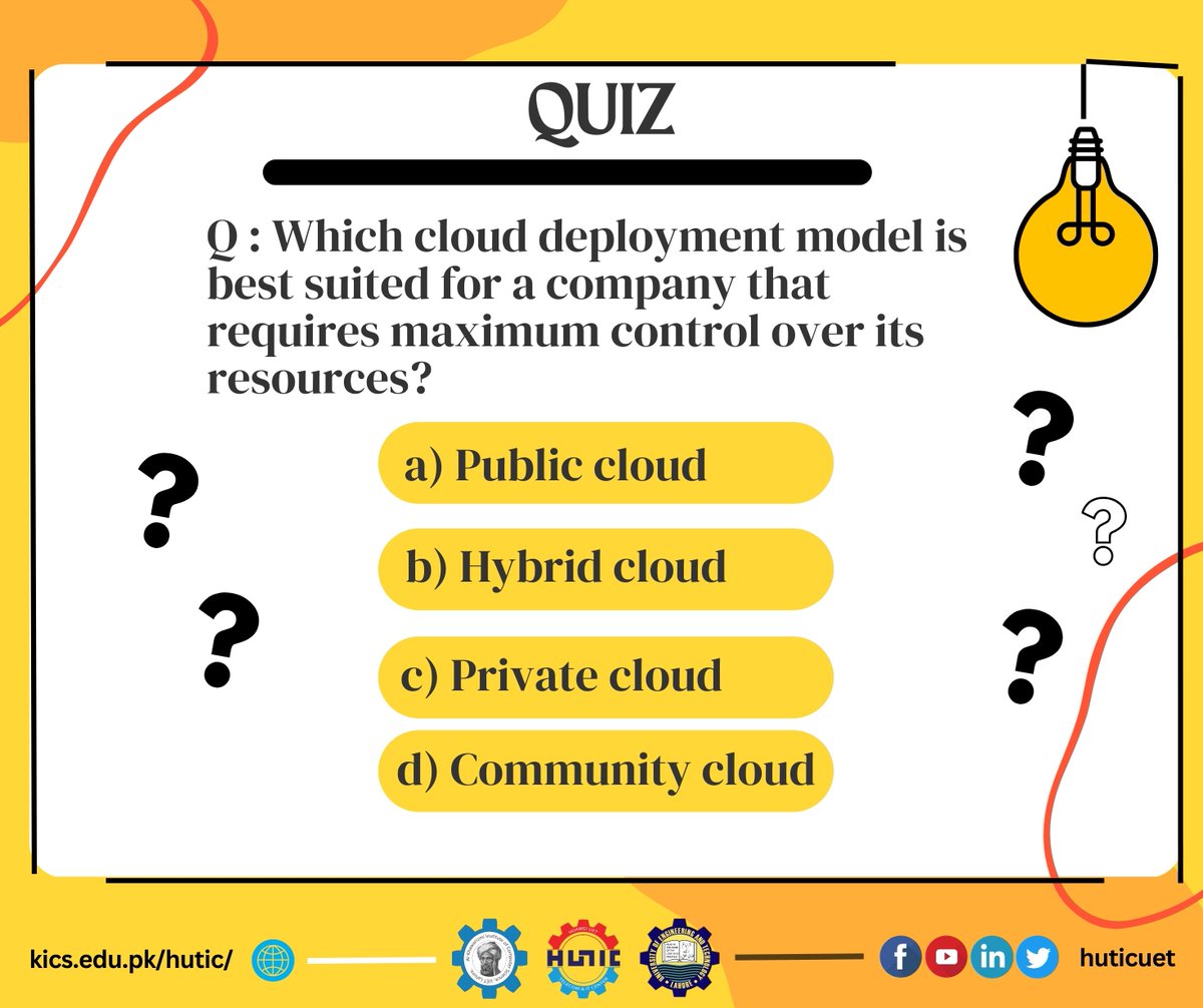 huticuet's tweet photo. Everyone Alert! 🙌
Which answer is correct? Please tell us: 😊#cloudcomputing #cloud #technology #programming #software #cloudservices #informationtechnology #busines #networksecurity #data #artificialintelligence https://t.co/FjgE78BHtG