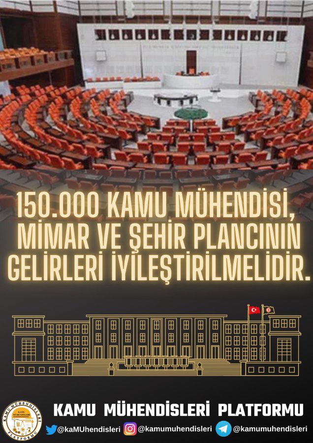 <a href="/VahitKirisci/">Prof.Dr.Vahit Kirişci</a> <a href="/tgrthabertv/">TGRT HABER</a> Sayın Bakanımız;
Kamu mühendisleri olarak meslektaşlarınızı mutlu edecek bir müjdeyi beklemekteyiz.
Bizler Devletimiz için çok çalıştık ürettik geliştirdik, fakat yıllar içinde çeşitli meslek gruplarına iyileştirmeler yapılırken bizler unutulduk