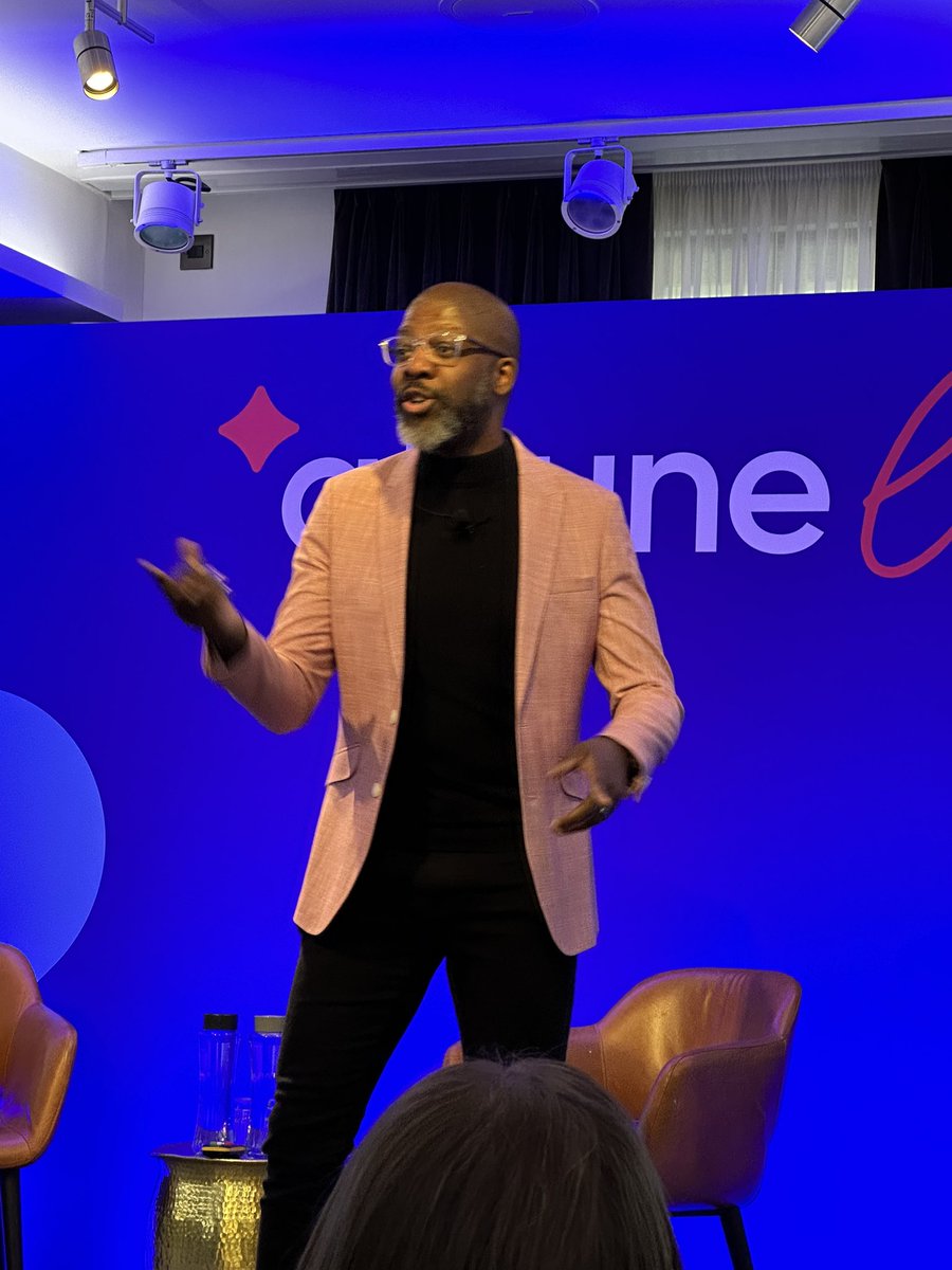 howiejk's tweet photo. David McQueen in a very fetching salmon coloured jacket getting us underway at #Attune23 https://t.co/2erTz2Y82t