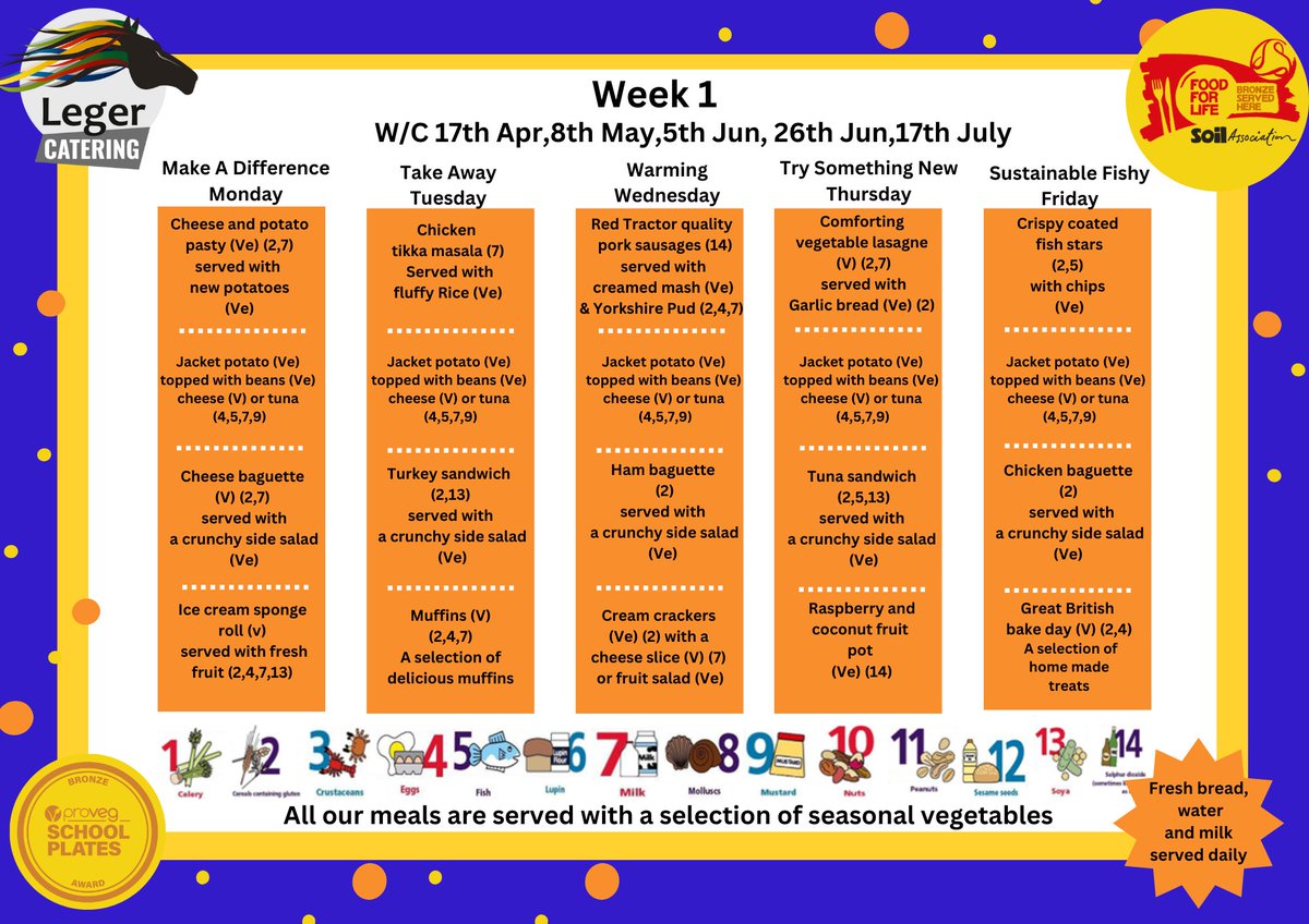 Whats on  the menu this week in our primary schools?
@SpaAcadAskern
@LittlemoorAcad
@MossRoadAcad