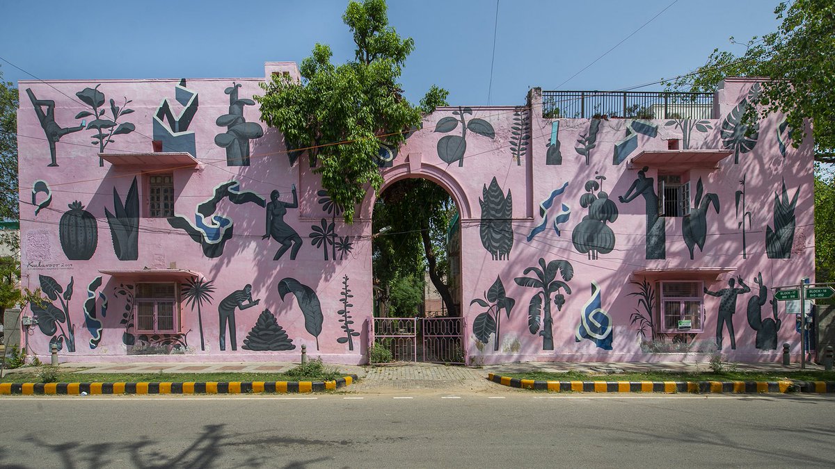 Delhi’s Lodhi Art District is a remarkable public space. Congratulations to the St+art India Foundation and so many amazing artists for capturing Indian life so powerfully. And thank you to Dattaraj Naik for showing me how you design your murals on iPad.