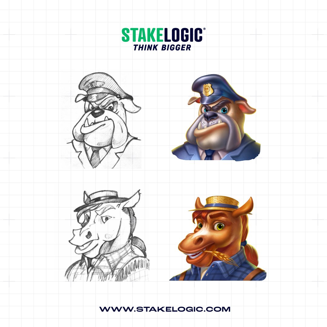 Stakelogic's tweet photo. Get a behind-the-scenes look at the process our design team went through to bring the lovable and mischievous character, Greedy Fox, to life! 🦊
+18 | https://t.co/QlpZ33aaGu
#Stakelogic #ThinkBigger #GreedyFox #SketchProcess #SlotGameDesign #OnlineSlots #CharacterDesign https://t.co/meCXNKgYpP