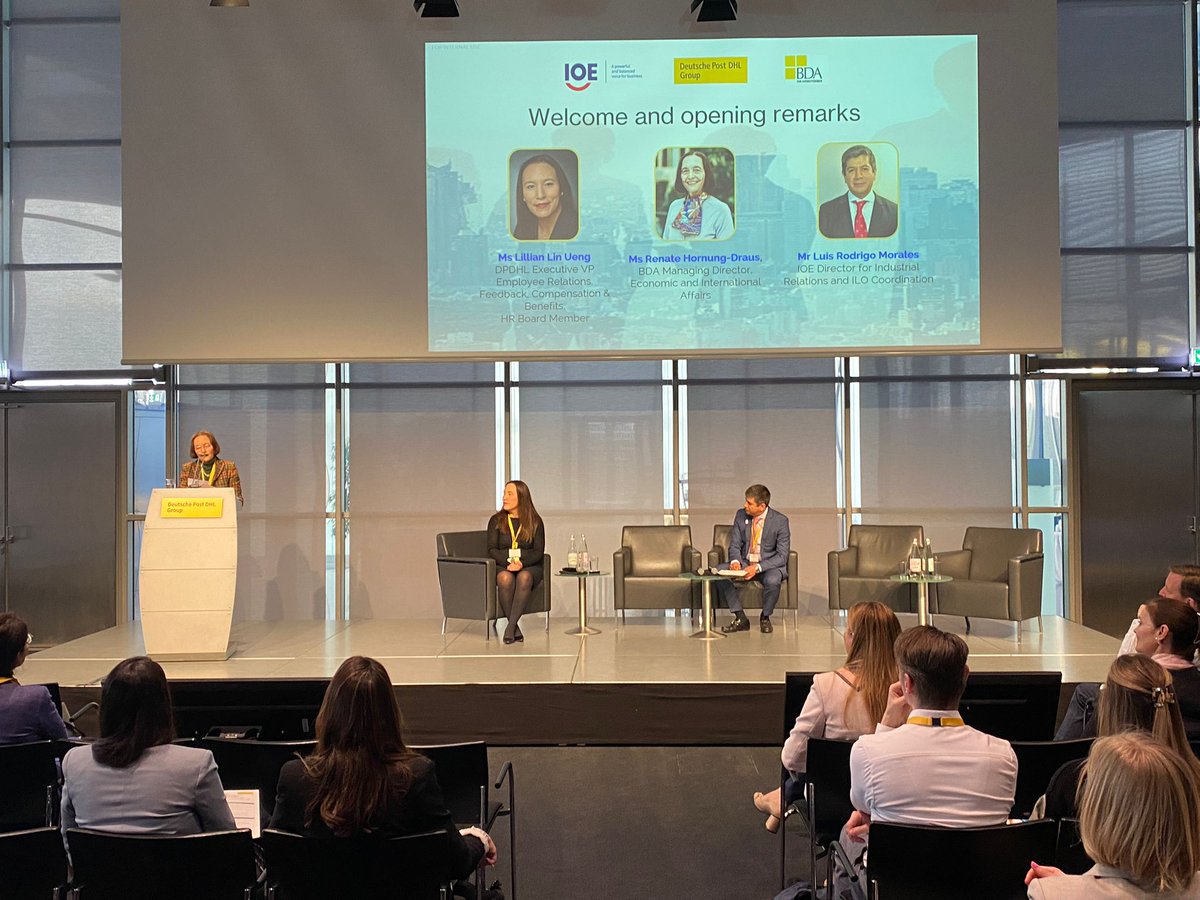 ioevoice's tweet photo. 🔴Happening today in Bonn, Germany: our annual international conference on #BizHumanRights!

Held jointly with @DeutschePostDHL &amp; @DieBDA, the conference kicked off this morning with keynote interventions from high-level officials and #HumanRights experts. https://t.co/oYmlIkhKrO