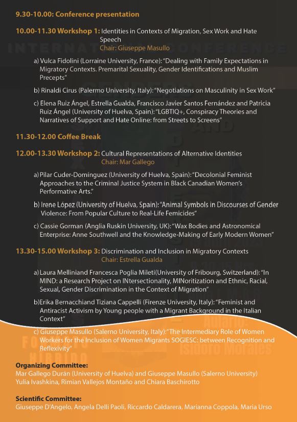 EstrellaGualda's tweet photo. En breve presentamos #LGBTIQ+, #conspiracytheories and #hateonline [Project PID2021-123983OB-I00]  International Conference "#Genders, #Sexualities #Diversities 
@UniHuelva @UCC_UHU @coideso @GrupoESEIS
Cátedra Estudios Género Clara Campoamor @carolina_reb @eruizangel @pruizangel https://t.co/0MEPbddUb5
