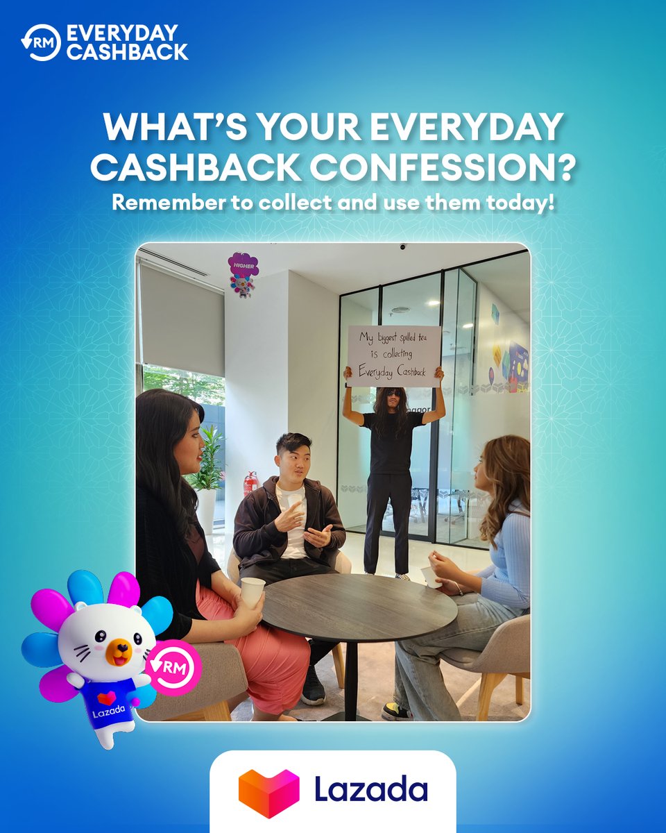 LazadaMY's tweet image. Still haven’t collected your everyday cashback yet? We think you should if you want to save big on your next purchase! Open your Lazada app and start collecting them now!💰

lzd.co/LazadaEveryday…

#LazadaMY #LazadaEverydayCashback #SignGuy