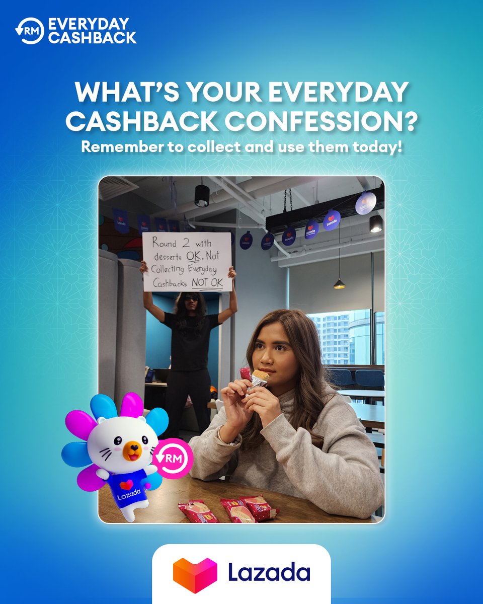 LazadaMY's tweet image. Still haven’t collected your everyday cashback yet? We think you should if you want to save big on your next purchase! Open your Lazada app and start collecting them now!💰

lzd.co/LazadaEveryday…

#LazadaMY #LazadaEverydayCashback #SignGuy