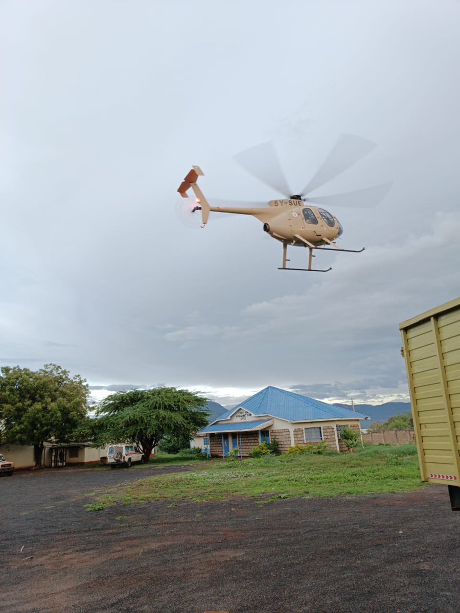 DGLowasa's tweet image. I, therefore, advised my team to look for help in form of airlift from our partners. @NRT_Kenya responded immediately airlifting the woman to ICTRH. I am happy that the patient is stable &amp;amp; receiving the medical attention she needed. We are grateful to @NRT_Kenya for promptness.