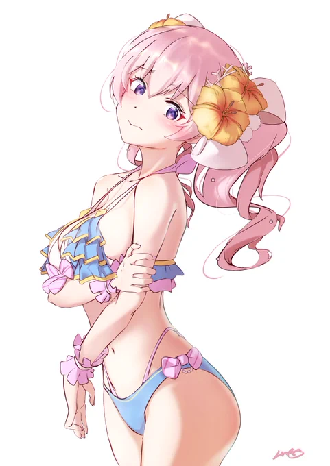 39人目はツムギちゃん!  眩しい…  #プリコネR #イラスト #プリコネキャラ全員描く