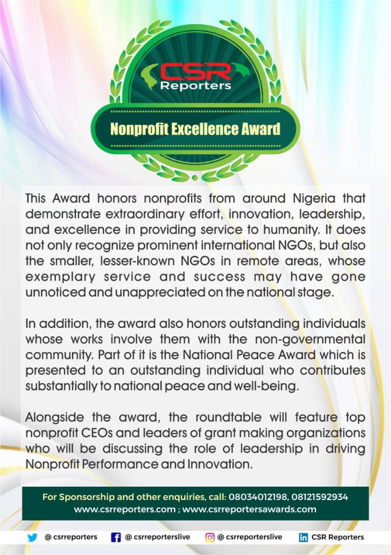Bukimee's tweet photo. Kindly nominate any Non Profit Organizations worthy of this noble Award‼️ https://t.co/SfFdqXSFh4