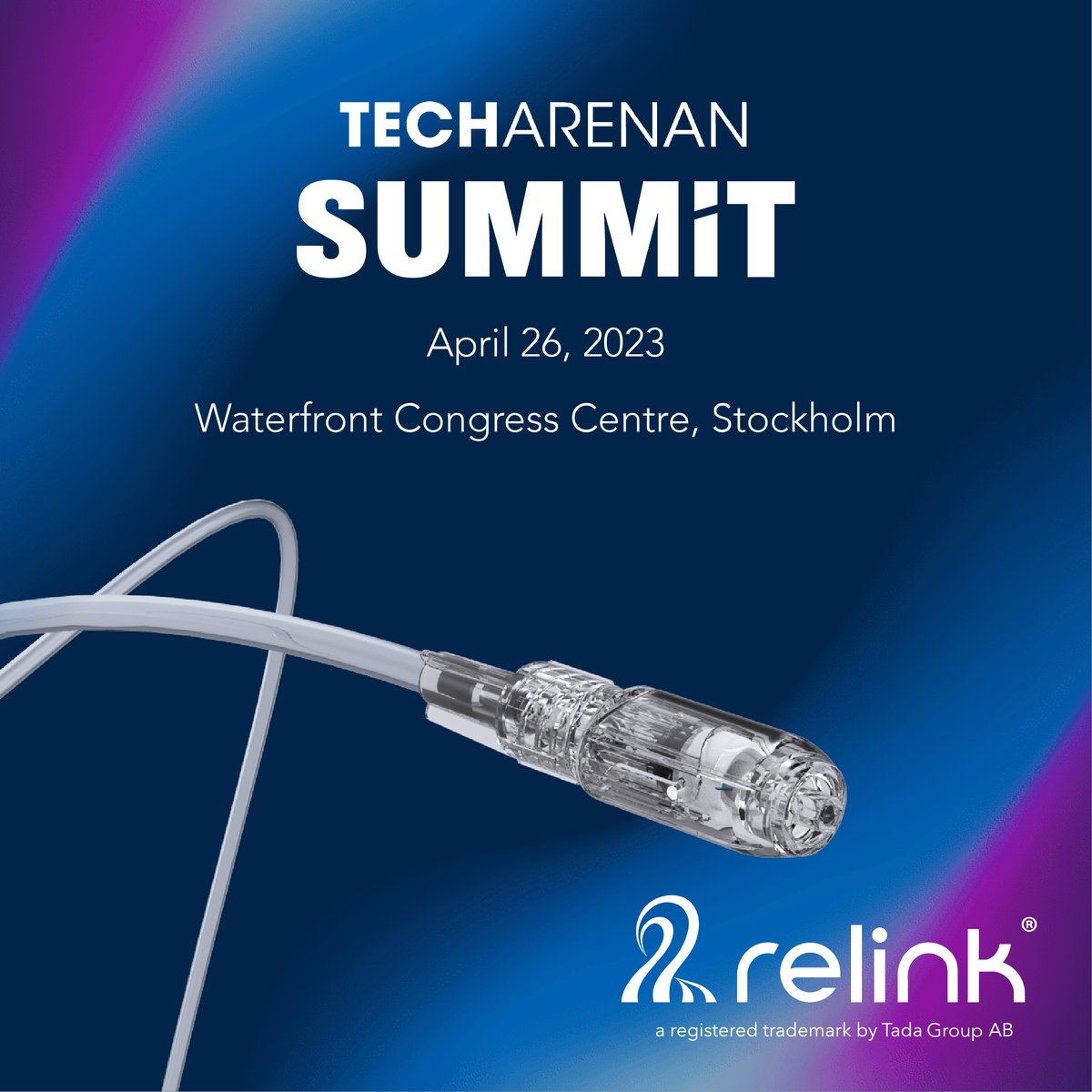 InterlinkedAB's tweet photo. Tada Group is eagerly anticipating @Techarenan Summit. We will show our product, ReLink, a revolutionary medtech device with the potential to save lives. We welcome opportunities to collaborate, work together or explore investment possibilities.
#techarenan #tadagroup #relink https://t.co/DoBUgoEWkV