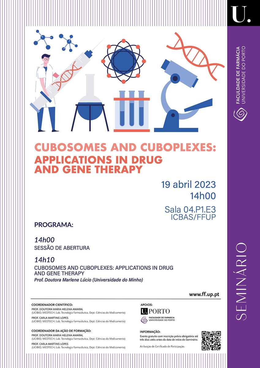 apfarmresidente's tweet photo. Duas oportunidades de formação para os internos de #residenciafarmaceutica : #fluidoterapia, promovida pela #APFH; #cubossomas e #cuboplexos - aplicações em #terapiagenica, promovida pela #FFUP @UPorto. https://t.co/1FWsbYhL2H