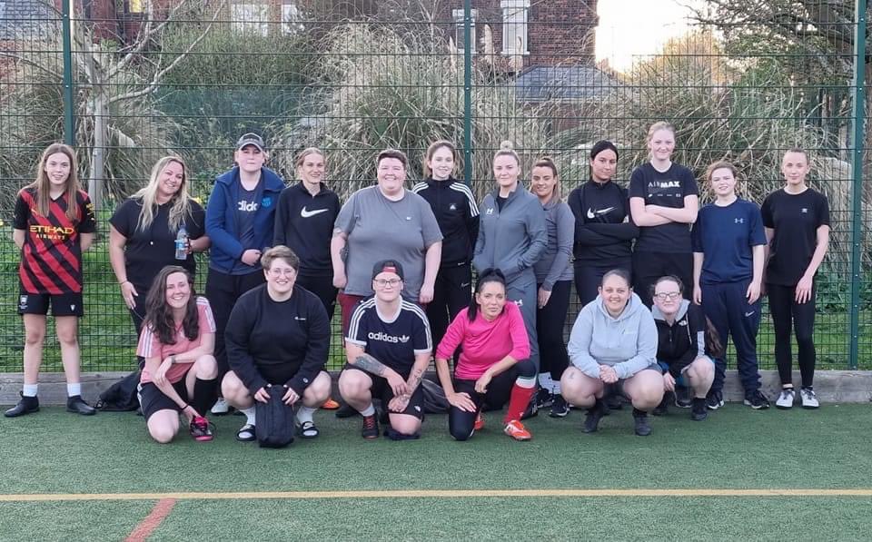 NWwomensFC's tweet photo. Another great session with a great turn out for the new North Walkden Woman’s team! 
Still looking for players 18+ and coaches! 
DM us to get involved
Tuesday 6:30-7:30
💙⚽️
@Manchester_FA @LancashireFA @Teamgrassroots_ @OfficialBBDFL @NorthWalkden https://t.co/Kin9L8Q7AZ