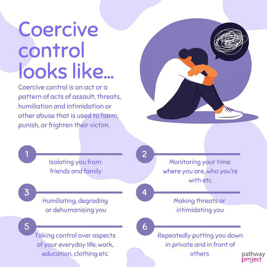PathwayGB's tweet photo. Coercive control creates invisible chains and a sense of fear that pervades all elements of a persons life.

If you are worried you’re being controlled call us on our 24/7 domestic abuse helpline 01543 676 800📞 https://t.co/Geu6AyapTn