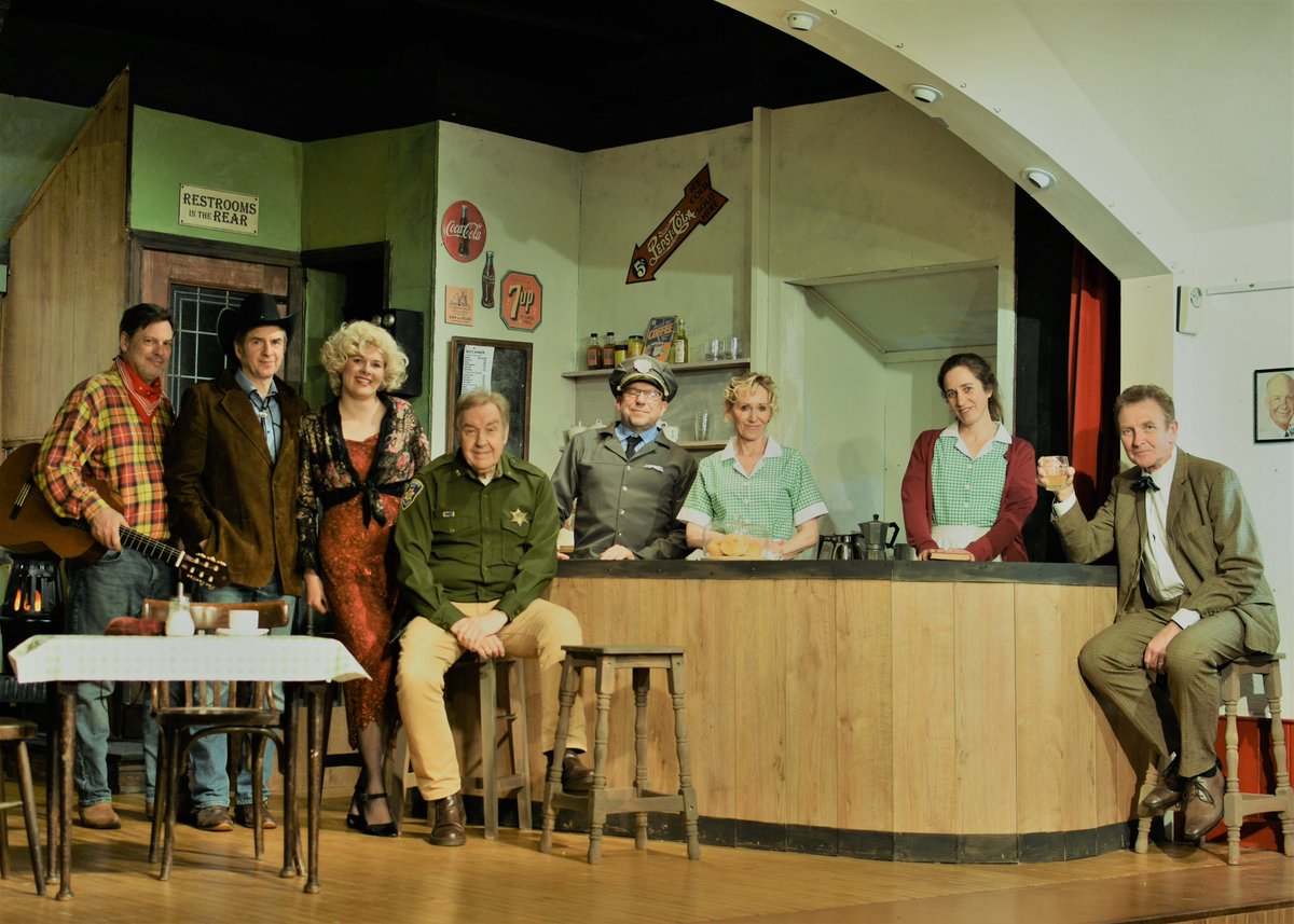 Bus Stop - 27/28/29 April at The Vernon Theatre, Lyndhurst.  Get your tickets now.
ticketsource.co.uk/lyndhurst-dram…
#lyndhurst #theatre #greatamdram #supportyourlocaltheatre
