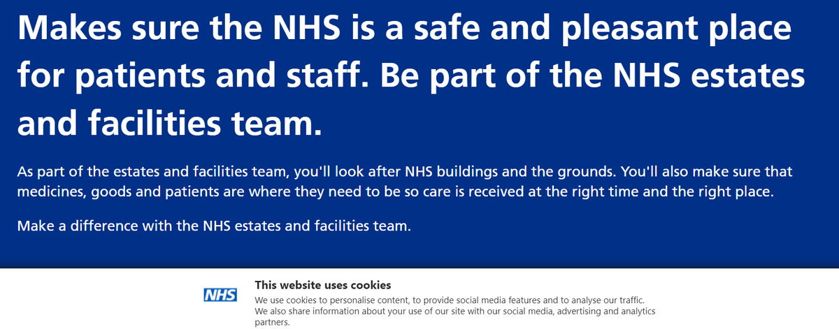 This is on the NHS  HealthCareers site.  Keeping people safe!  I don't think so.  Shocking reports of sexual assault and rape in hospitals.  They need to ditch the 800 diversity staff and spend the £40m on more security.  Duty of Care and all that.