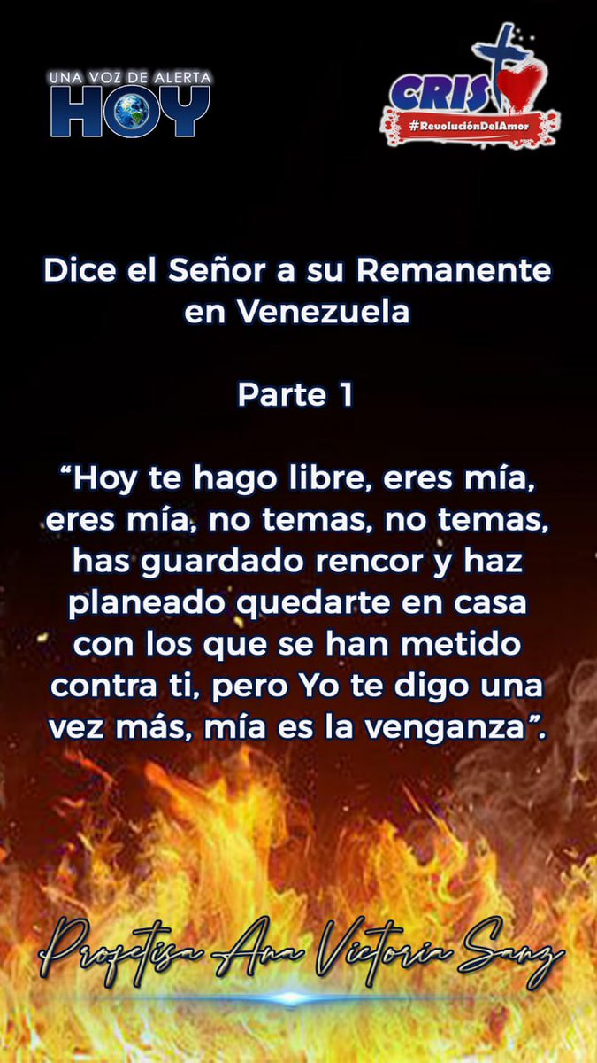 omarnieves98233's tweet photo. #19abr
#GritoDeLibertadACristo
#RevoluciónDelAmor
#profecíasdeanavictoriasanz https://t.co/bsMojMVKBT