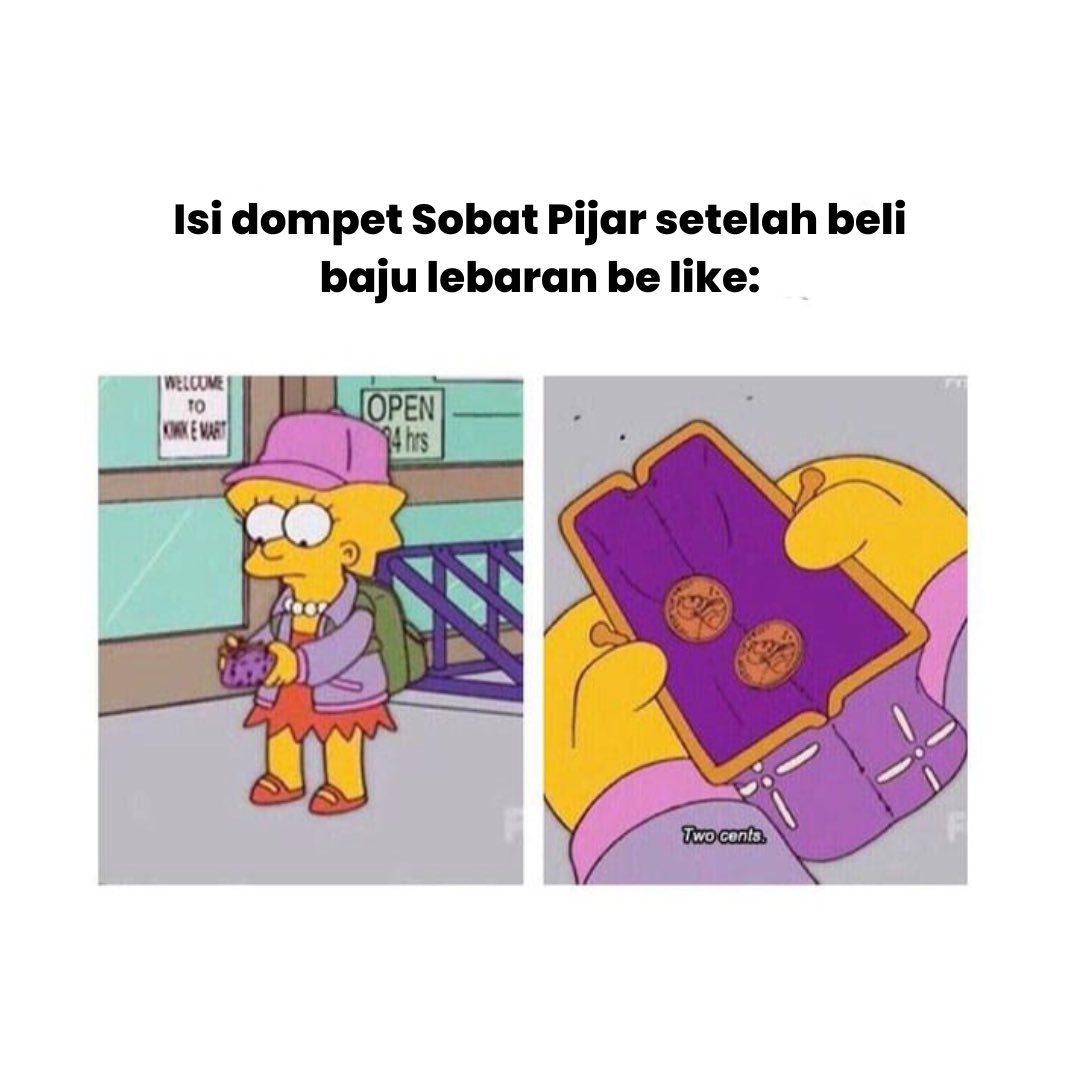 persmapijarusu's tweet photo. Hai Sobat Pijar, udah h-2 lebaran nih. Gimana kondisi dompetnya, udah pada berisi atau masih kosong kayak mimin? 😭💸🙏🏻🤣
#meme #memelebaran #THR #menangis #Lebaran2023 https://t.co/0b6CMpZnRz