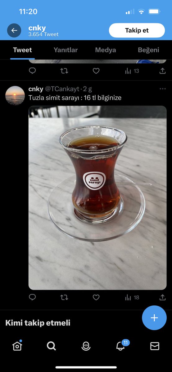 slotsabri_'s tweet photo. @TCankayt Bu fotoğrafı paylaşmışsınız. Bir çayın 16 Tl oluşundan şikayet edip , insanların geçinemiyoruz demesine işinize bakın mı diyorsunuz. Bravo https://t.co/MUS50y1vJX