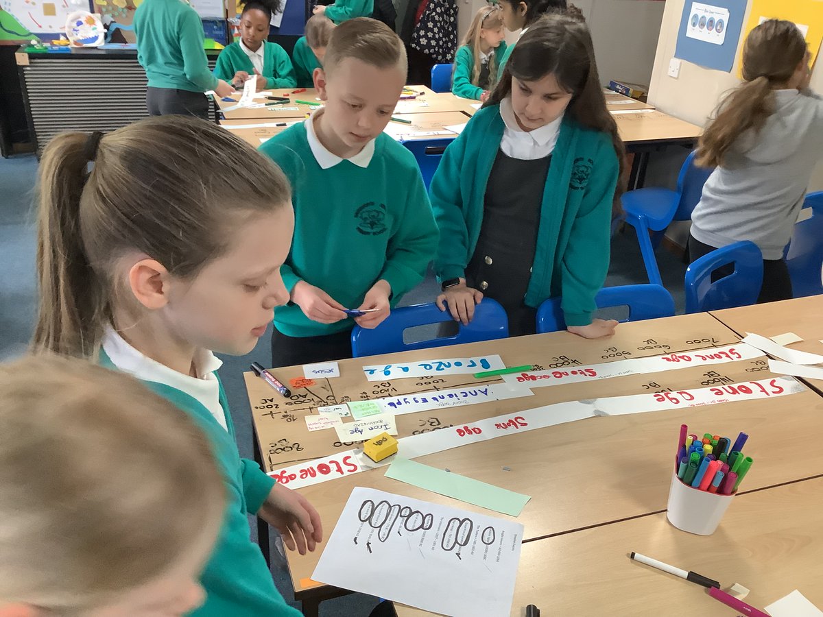 HowarthSchool's tweet photo. In Y5 this morning, we are making our own timelines to see where we fit in history in relation to the Ancient Greeks. #jmatschools
#younghistorians https://t.co/DdOK44gKJb