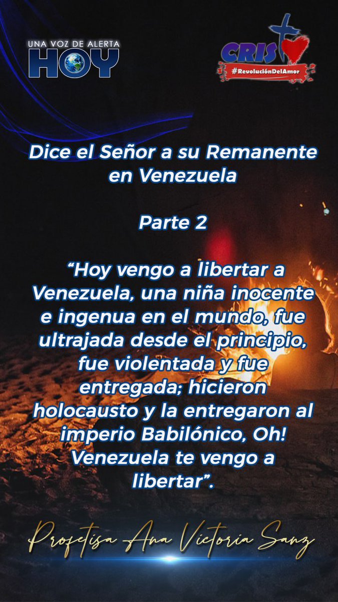 omarnieves98233's tweet photo. #19abr
#GritoDeLibertadACristo
#RevoluciónDelAmor
#profecíasdeanavictoriasanz https://t.co/QVXgl8o3Cd