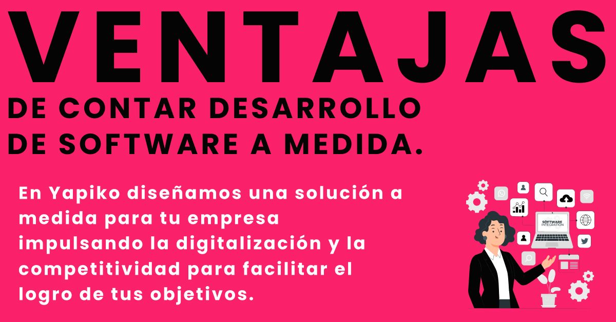 YapikoSoftware's tweet photo. ¿Conoces las ventajas que aportan a tu negocio los desarrollos de software a medida? 👀📈 Más información en →https://t.co/RKYNdw1ari
#ventajas #desarrollo #softwareamedida https://t.co/HzdbmX1FvO