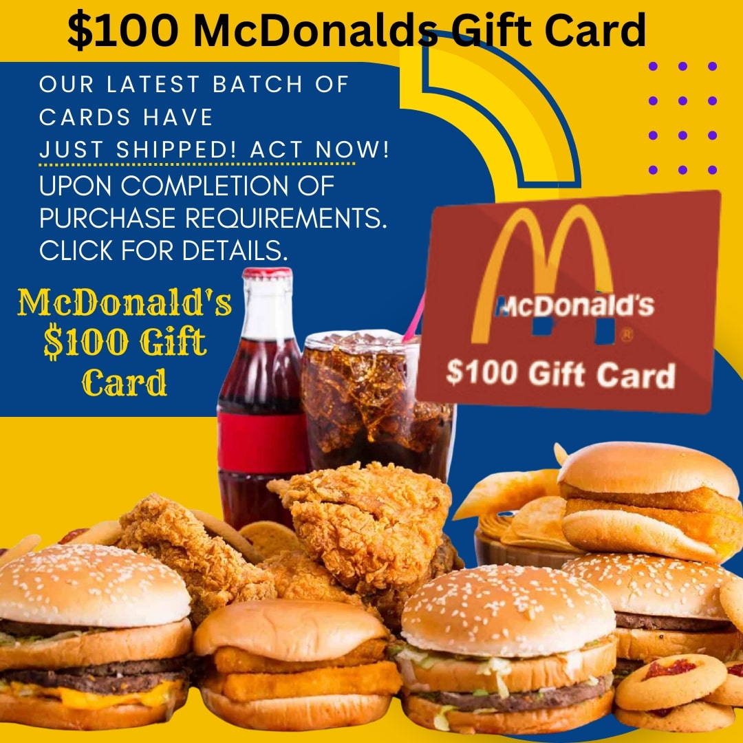 foodsus2's tweet photo. Get Your $100 McDonalds Gift Card Now!
Enter your information now for a chance to win. Click here on the Below. Remember its only available for thepeople of the USA.
Flow BIO Link
Submit Email/zip.submit
https://t.co/6mzubLZ1zT
#Gift #foodsus #foods #us #giftcard #pregnancy https://t.co/WPMJecwBkk