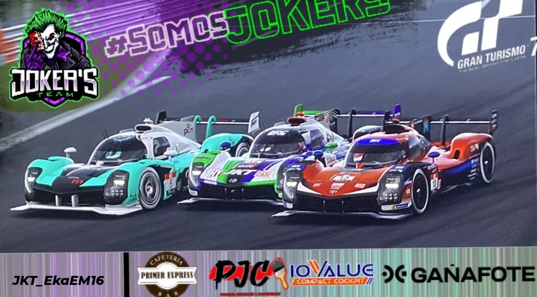 #Simracing #Resultados

(🏁) Anoche tuvo lugar la R 9A de <a href="/lecesports/">LEC Esports</a> 🔴

(🇯🇵) Fuji 

(🚗) Toyota GR010 Gr1

(🎖️/👤) <a href="/ekagtav/">JKT_EkaEM16</a> consiguió un mas que merecido 4° puesto 

(🖌️) <a href="/AJSF_design/">AJSF_design</a>

Tenemos hambre 😈

(📺) Sigue la retransmisión en twitch.tv/lecesports?sr=a

#SomosJokers💜💚🃏