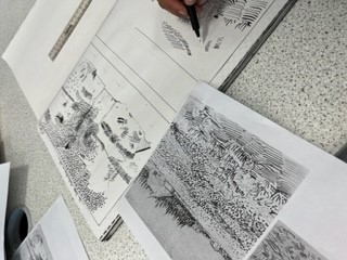 AvantifieldsArt's tweet photo. Yr10 @AvantiFields Art students working in the style of Van Gogh's mark making techniques this week &amp; trying out dip pens... which can be a little tricky! Great work so far Yr10 #VanGogh #drawing #ink #art #Practice https://t.co/y1YNbhtnA4