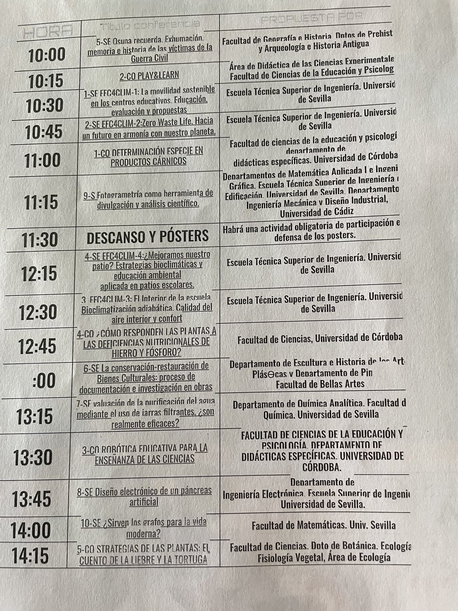 JconInv's tweet photo. Memoria histórica, sistenibilidad en los centros, ABJ en las aulas, interesantes proyectos @unisevilla @iesitaca @IESMartinRivero @InvestigaUS  @ies_grancapitan @IESGalileoMT5 https://t.co/kp7a4FjnMF