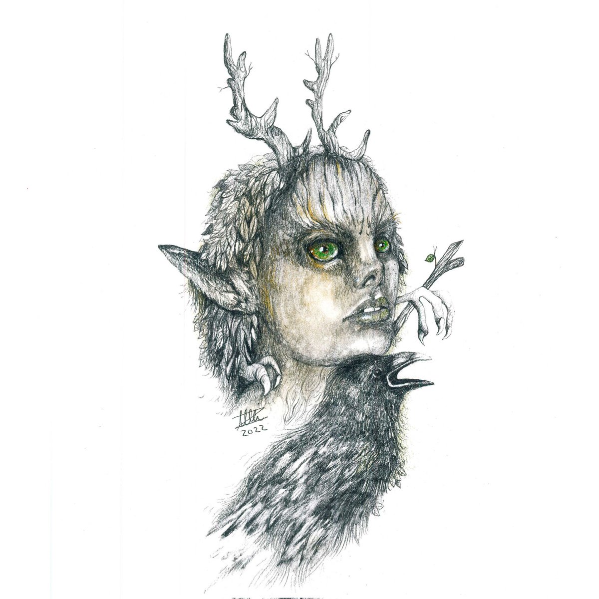 🤍🥳A very happy morning to you!
▫️Annadeera, the Braveheart▫️
🌿"The roots" on FND
drawing by 0.3 mm pencil and coloured pencil
▫️1/1
0.12 ETH