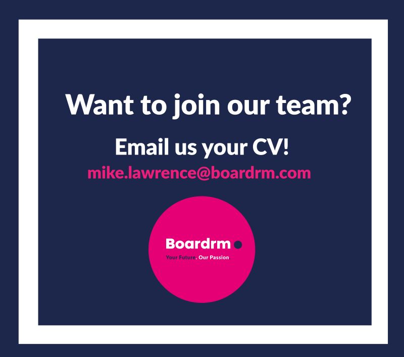 Boardrm (@boardrmuk) on Twitter photo Do you want to join our team?
We are currently looking for a Sales professional with at least 1 year experience!
If that sounds good to you, drop us an email at mike.lawrence@boardrm.com or info@boardrm.com with your CV and we will get back to you as soon as we can! Do you want to join our team?
We are currently looking for a Sales professional with at least 1 year experience!
If that sounds good to you, drop us an email at mike.lawrence@boardrm.com or info@boardrm.com with your CV and we will get back to you as soon as we can!