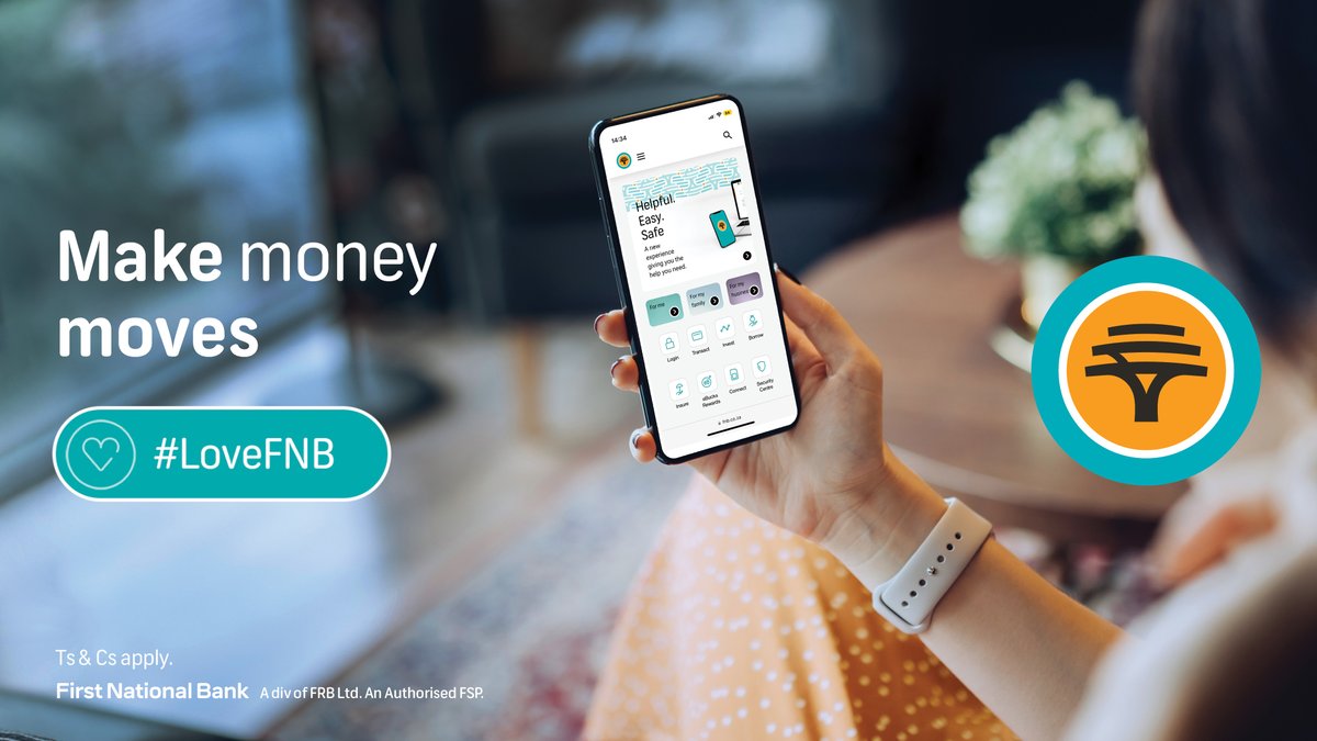 FNBSA's tweet image. With nav» Money on the FNB App you can budget and set your goals for saving to make better money moves.
𝗥𝗲𝗽𝗹𝘆 using #LoveFNB and share with us how nav» Money has helped you and you could win a voucher up to the value of R750.