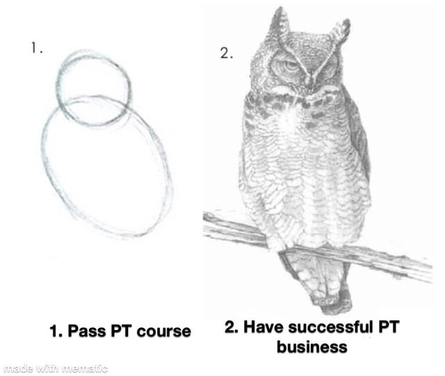 RemotePts's tweet image. Hey, we can help with that, check out the link in bio!
Mastering the art of becoming a successful PT - it&apos;s more than just getting certified! 🦉💪
#personaltrainer #personaltrainerlife #personaltraineronline