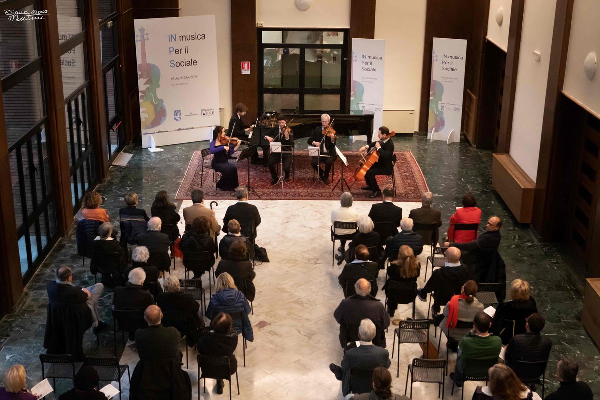 <a href="/Roma3Orchestra/">Roma Tre Orchestra</a> thanks to <a href="/INPS_it/">INPS</a> for this fantastic beginning of the <a href="/AmaliaViolin/">Amalia Hall</a> Project with Roma Tre Orchestra. Thanks to the designated Ambassador of New Zealand to Italy for being with us.Let's see you at Teatro Palladium tomorrow for the second event with #amazingamalia