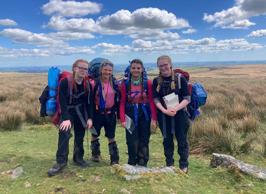 Lizzie, Daisy, Daria and Amelie completed a 60km hiked from Ivybridge to Castle Drogo over the weekend in sunny conditions and an overnight camp close to Widecombe in the Moor. One more day hike left until the event! #workhardbekind