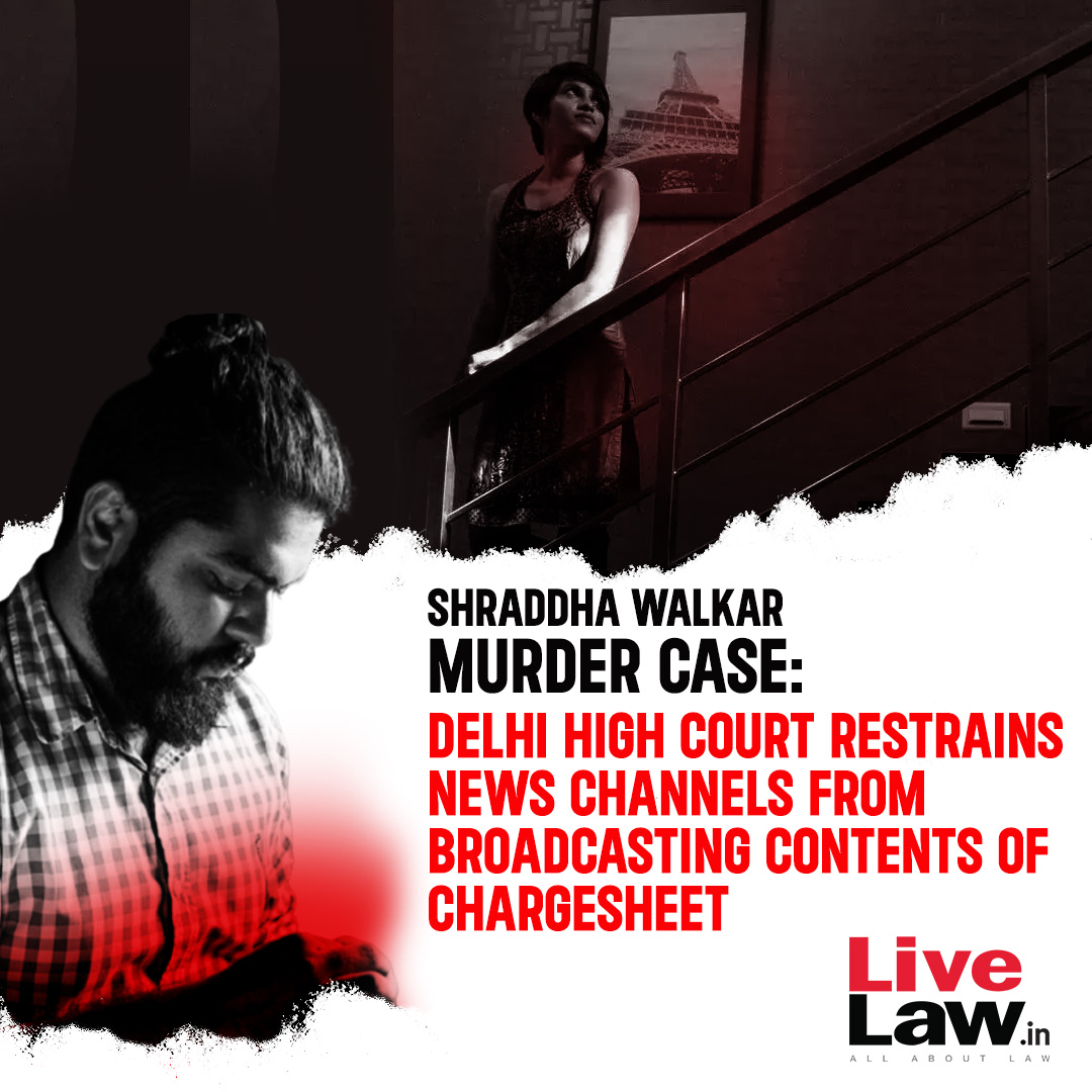 The Delhi High Court has restrained all news channels from showing or displaying material of the chargesheet in relation to the Shraddha Walkar murder case.
Read more: lnkd.in/gie8z7NW
#DelhiHighCourt #ShraddhaWalkar #murdercase