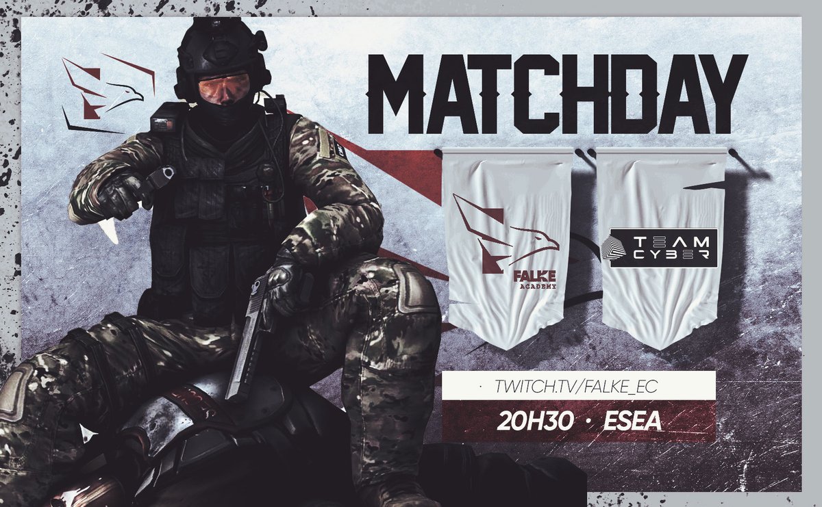 FALKE_EC's tweet photo. 🔫MATCHDAY | #AlzamosElVuelo en ESEA Open con nuestros chicos de la #FalkeAcademy en busca de la cuarta victoria consecutiva ‼️
🦅 Jornada 4 (ESEA Open)
⏰ 20:30h 🇪🇸 / 19:30h 🇮🇨-🇵🇹
🆚 #TeamCyber
🎙️ @OfficialFranchu
📺 https://t.co/fvLhUFl4nw https://t.co/dgiBtW20C8