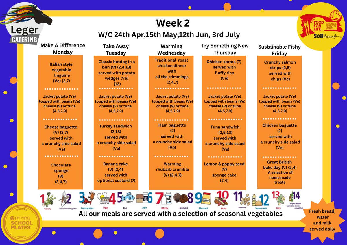 Whats on  the menu this week in our primary schools?
@SpaAcadAskern
@LittlemoorAcad
@MossRoadAcad