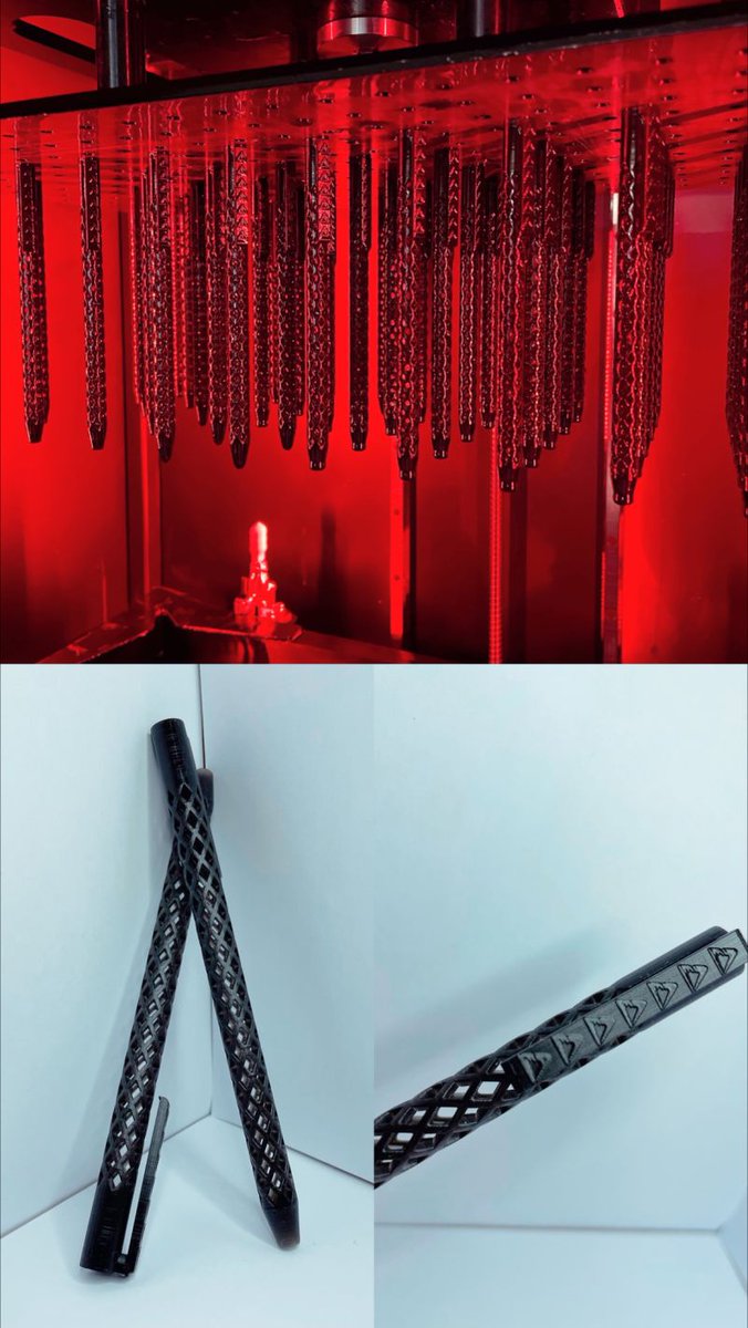 CoreTechnologie's tweet photo. Making a good impression 😎 and share successes with our customers and technical partners 🦾 Delta Équipement and @AllenoMaxence 

🖊Custom pens using #4D_Additive and
@PhotocentricLtd's DL110 resin

⚒️ 50 pens
⏰ 27h of #3Dprinting
✅ And happy colleagues and partners

#software https://t.co/xuG7QdtrZ1