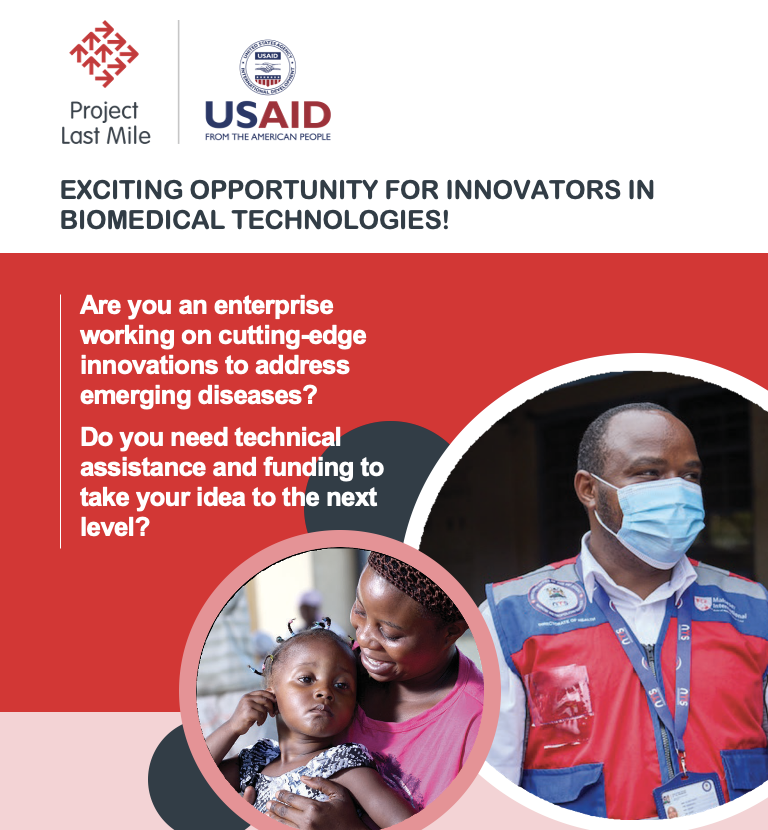 FrontiersHealth's tweet photo. Attention Biomedical Innovators! 🩺💡
@projectlastmile, in partnership with USAID's Emerging Health Threats Division Innovations (Biomed) program, is looking for enterprises with cutting-edge solutions for emerging diseases.
https://t.co/bhwaydQtoN. https://t.co/X6RXASbhDq