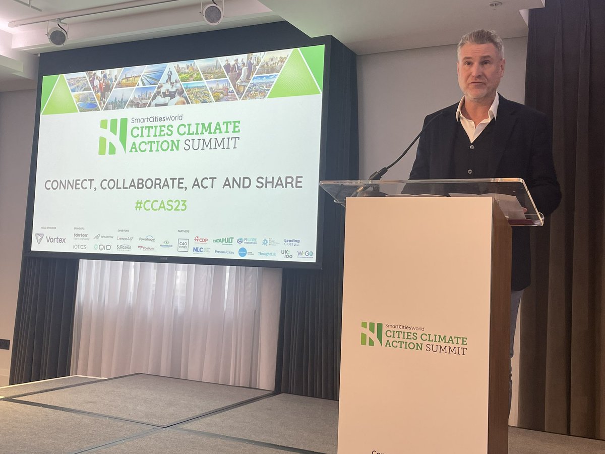 jasontorrance's tweet photo. At #CCAS23 Cities Climate Action Summitโฆ looking forward to a great day of inspiring presentations and to hear about next steps to take forward ambitious action on #CleanAir and #NetZero @SmartCitiesW @UK100 https://t.co/a0Oc9ApQnB