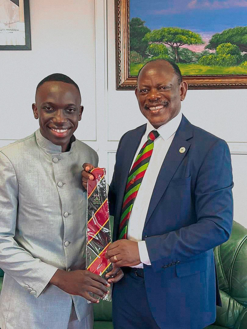 Vice chancellor and the 89th Guild President  Makerere University 