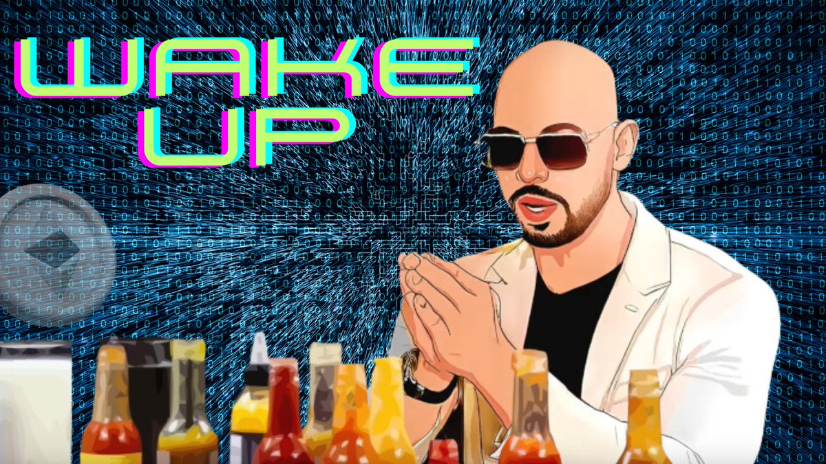 TateTokenEth's tweet photo. WAKE UP! The world is presenting you with a smorgasbord of bloody good opportunities lately, but don't be a wanker and wait for someone else to snatch your spot. Get off your lazy arse and grab those chances before they slip away! Join us &amp; escape the Matrix. $TATE $PEPE https://t.co/ufB0ySwpxp