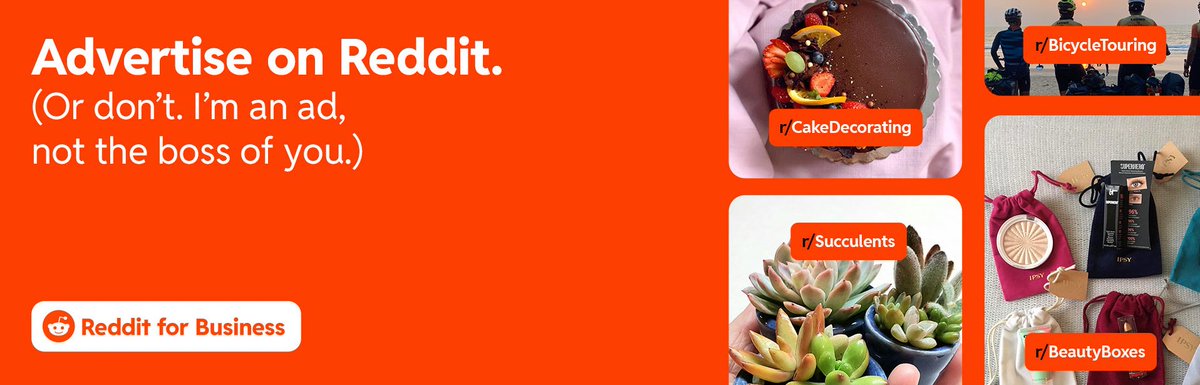 Best ad I've seen in a long while. <a href="/Reddit/">Reddit, Inc.</a> 👌