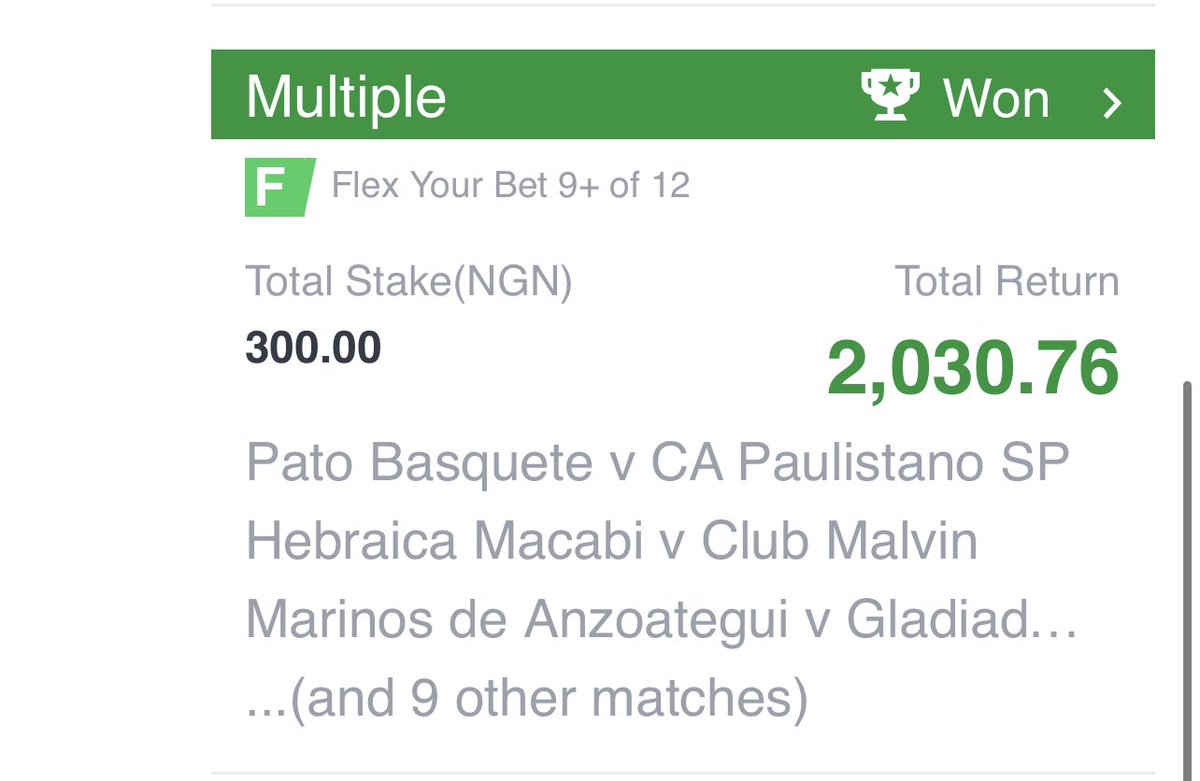 OLOBAEDITING001's tweet photo. @Osmoses_1 I won from this flex 3 but no staking power. Thanks @Osmoses_1 https://t.co/qDSubE0fB7