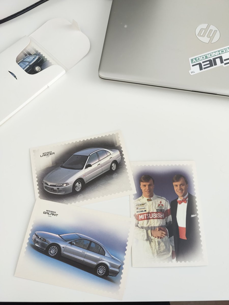 Mitä aarteita voikaan työpäivän aikana löytää! #nostalgia #Mitsubishi #Rally