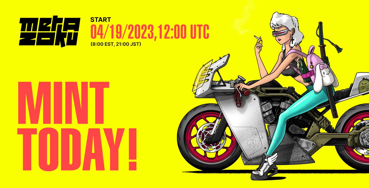 MetaZoku_com's tweet photo. Rev up your engines, sharpen your blades, and gear up for the ride of your life.

We ride. Today! https://t.co/ucy3Nfciv5