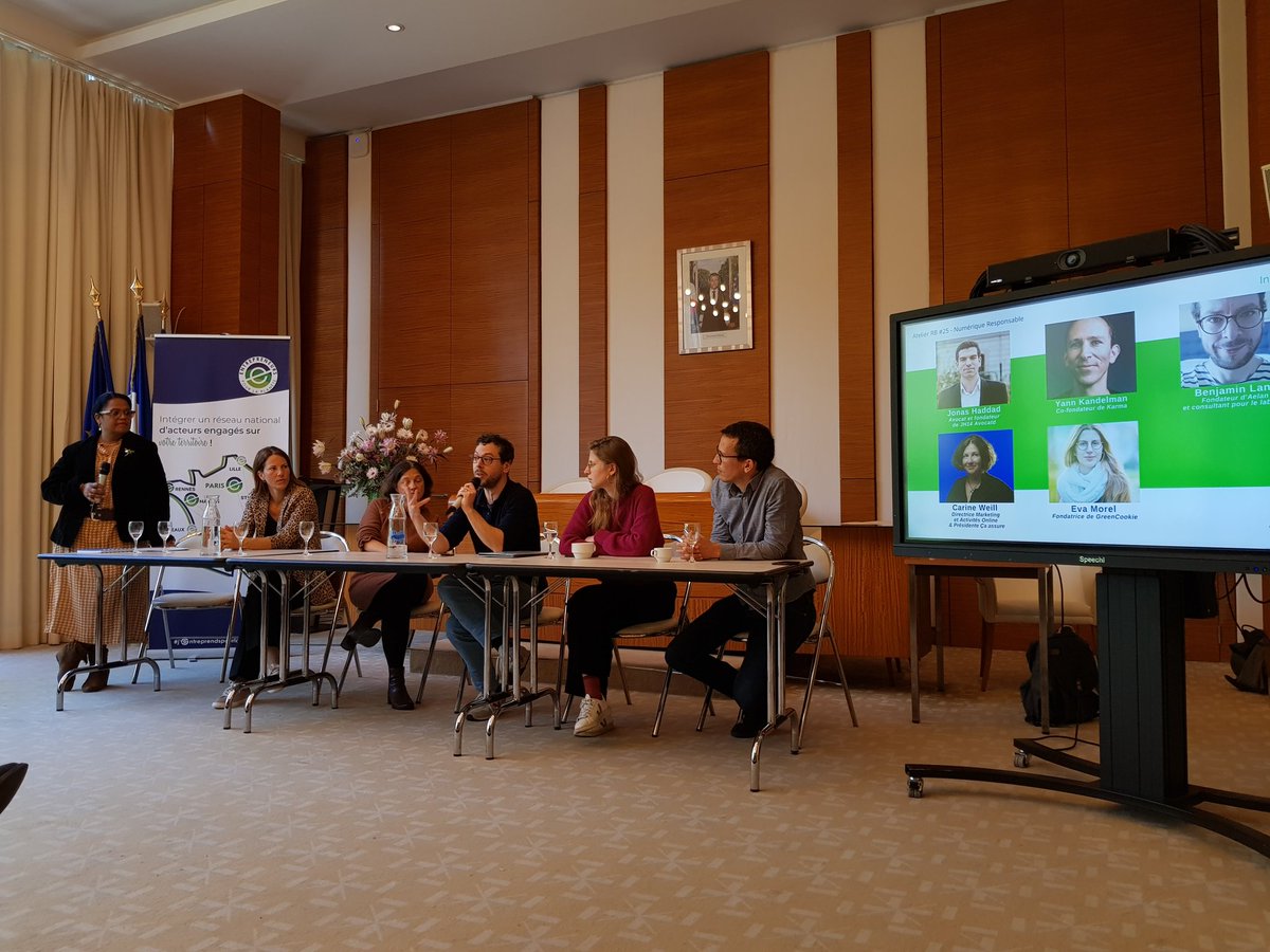 L'atelier RB #25 se clôture. 🙏 Merci à la <a href="/Mairie17/">Mairie du 17e</a> pour l'accueil. Merci <a href="/eplplanete/">Entrepreneurs Pour La Planète</a> pour leur engagement et la thématique, aux participants pour la richesse du débat, leur expertise et leur pédagogie en faveur du #numeriqueresponsable. 
🗓 8 juin pour l'atelier RB#26