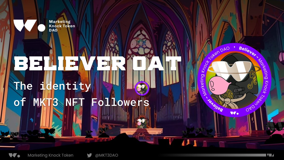 MKT3DAO's tweet photo. 👑Limited-Time Offer: #Believer #OAT Campaign!👑
🪄A #OAT for #MKT3 #NFT Followers!

✅Get it
🍎To be rewarded with benefits like #NFT Holders
🍎 Receive extra Benefits Reserved for points Holders!

🔻Claim ❗️ #believer of @MKT3DAO 👇
https://t.co/hmvNQ5txvf https://t.co/CxfwzMp1ef